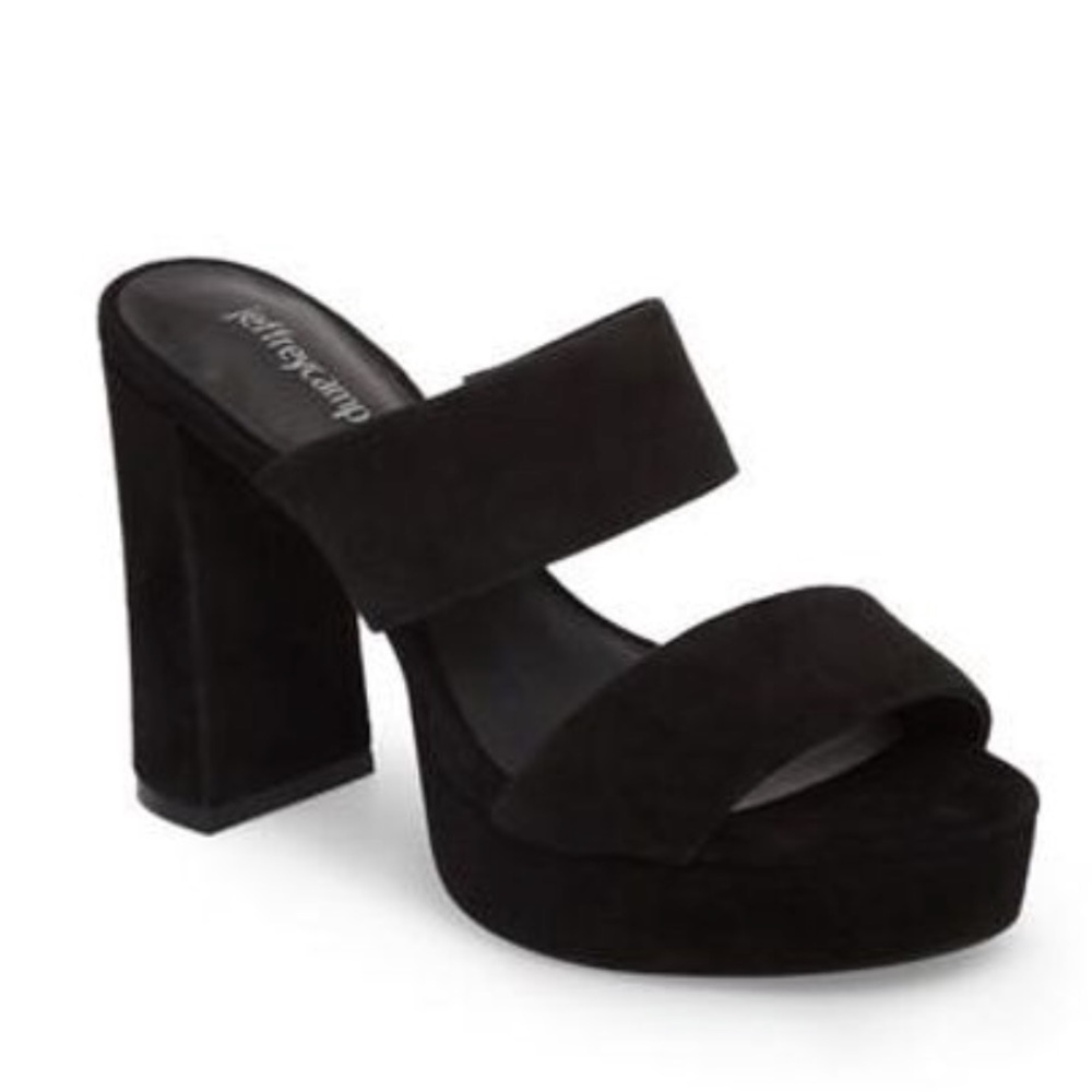 Jeffrey Campbell Adriana Suede Platform Sandal 9.5